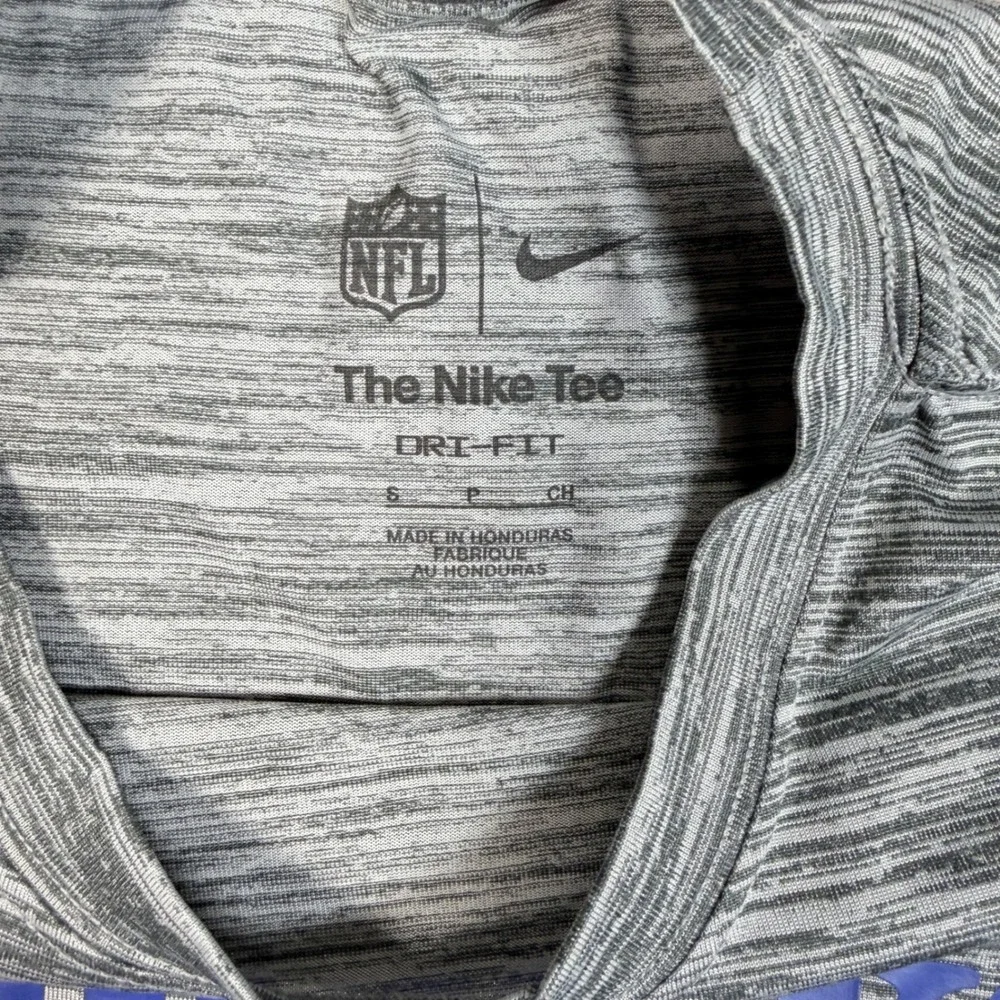 Nike Seattle Seahawks Dri-FIT T-Shirt Womens Small Gray Space Dye NFL Training